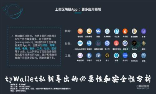 tpWallet私钥导出的必要性和安全性分析
